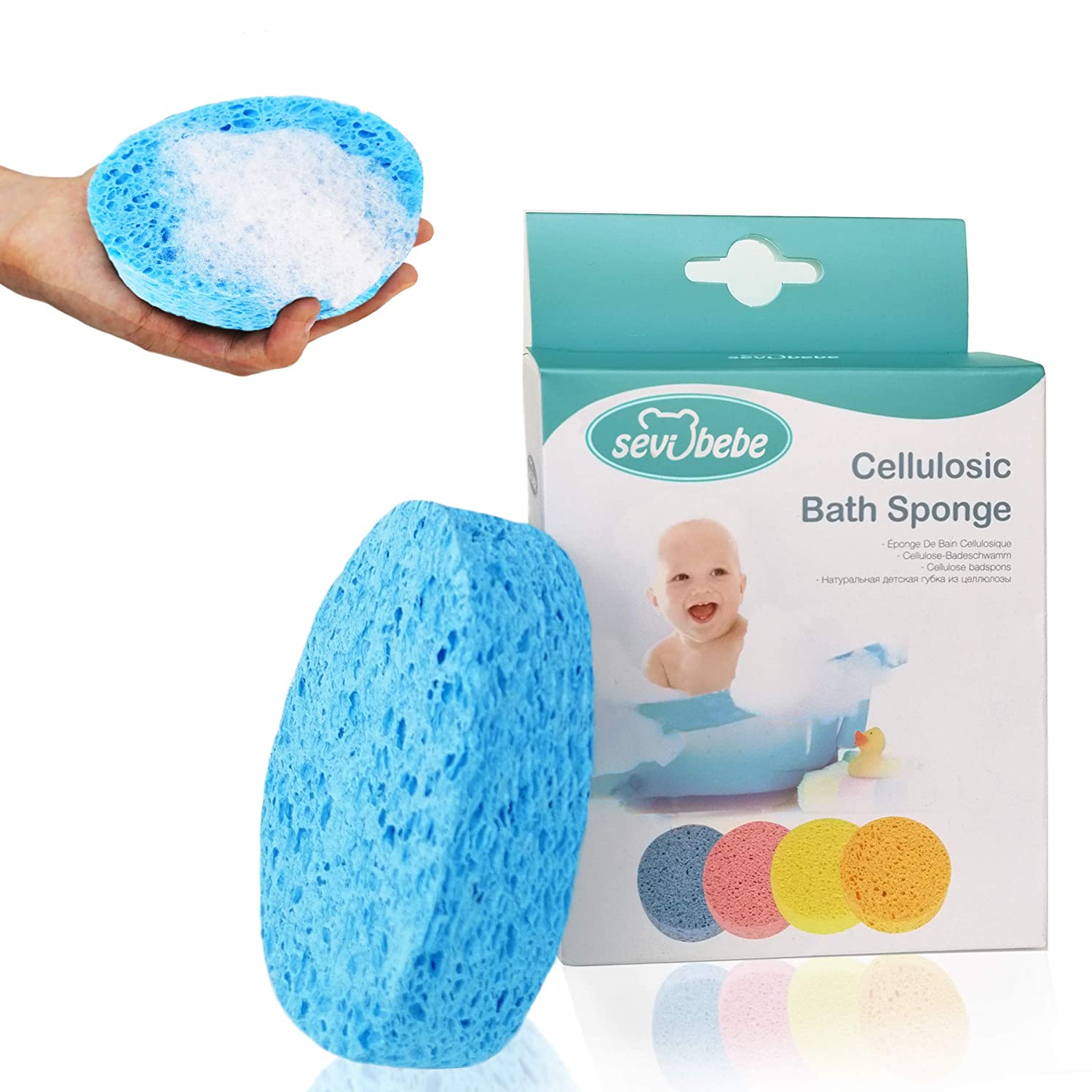 4 Pieces Baby Bath Sponge Cotton Baby Sponge Soft and Absorbent Sponge for  Kids Babies Men Women (Red, Purple, Green, Blue) - Yahoo Shopping